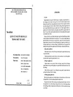 Quản lý nguồn nhân lực trong một tổ chức