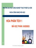 Bài giảng hóa phân tích 1 tác giả GVC ths trương bach chiến trường đh công nghiệp thực phẩm tp HCM 2013