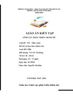 Giáo án giỏi cấp quận chủ đề phát triển thẩm mỹ tết và mùa xuân 