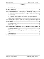 THỰC TRẠNG CÔNG TÁC VĂN THƯ LƯU TRỮ CỦA phòng Lao động thương binh và xã hội huyện Chiêm Hóa ,tỉnh Tuyên Quang