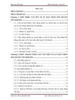 THỰC TRẠNG CÔNG TÁC VĂN THƯ CỦA ỦY BAN NHÂN DÂN HUYỆN YÊN KHÁNH