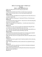 TÀI LIỆU MÔN LÝ LUẬN NHÀ NƯỚC VÀ PHÁP LUẬT