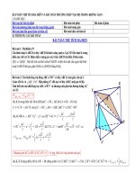 SƯU TẦM BÀI TOÁN THỂ TÍCH ĐA DIÊN VÀ BÀI TOÁN PHƯƠNG PHÁP TỌA ĐỘ TRONG KHÔNG GIAN