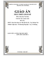 Giáo án giỏi cấp quận chủ đề tết và mùa xuân 