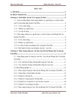 Thực trạng công tác văn thư, lưu trữ tại Phòng Nội Vụ huyện Chợ Đồn