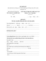 Mẫu biên bản tiêu hủy sản phẩm không bảo đảm an toàn thực phẩm