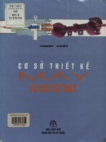 Cơ sở thiết kế máy và chi tiết máy  trịnh chất