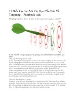 15 điều cơ bản mà các bạn cần biết về targeting   facebook ads