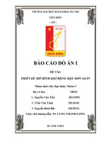 đồ án thiết kế mạch điều chỉnh tốc độ động cơ một chiều