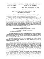 Đề án hỗ trợ phát triển sản xuất, nâng cao thu nhập cho dân cư nông thôn xã.