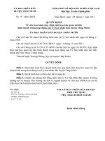 BẢNG THỜI HẠN  BẢO QUẢN TÀI LIỆU HÌNH THÀNH TRONG HOẠT ĐỘNG CỦA  ỦY BAN NHÂN DÂN HUYỆN