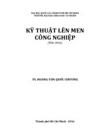KỸ THUẬT LÊN MEN CÔNG NGHIỆP
