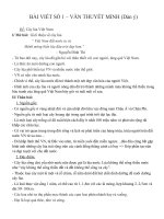 Bài viết số 1 - ngữ văn 9