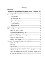 Thực trạng chất lượng cán bộ, công chức của Uỷ ban nhân dân xã Tân Bình, huyện Như Xuân, tỉnh Thanh Hóa