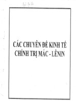 cac chuyen de kinh te chinh tri mac   lennin