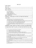 Thực trạng và giải pháp công tác đào tạo, bồi dưỡng cán bộ, công chức tại Tòa án nhân dân huyện Mai Châu