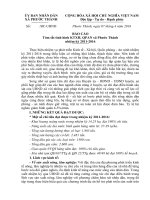 Báo cáo tình hình kinh tế - xã hội nhiệm kỳ 2011-2016