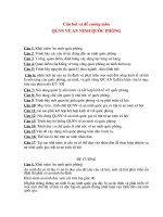 Câu hỏi ôn tập môn quản lý nhà nước về an ninh quốc phòng