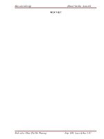 THựC TRạNG CÔNG TÁC VĂN THƯ, LƯU TRữ CủA Phòng Nội Vụ của UBND Quận Cầu Giấy