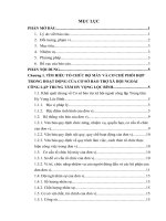 THỰC TRẠNG TỔ CHỨC BỘ MÁY VÀ CƠ CHẾ PHỐI HỢP TRONG HOẠT ĐỘNG CỦA CƠ SỞ BẢO TRỢ XÃ HỘI NGOÀI CÔNG LẬP TRUNG TÂM HY VỌNG LỘC BÌNH