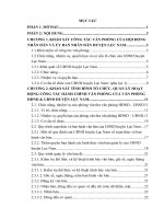 báo cáo kiến tập: KHẢO SÁT TÌNH HÌNH TỔ CHỨC, QUẢN LÝ HOẠT ĐỘNG CÔNG TÁC HÀNH CHÍNH VĂN PHÒNG CỦA VĂN PHÒNG HĐND  UBND HUYỆN LỤC NAM