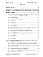 THỰC TRẠNG CÔNG TÁC VĂN THƯ LƯU TRỮ CỦA BAN NỘI CHÍNH TỈNH ỦY BẮC GIANG