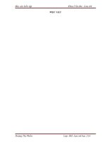 THỰC TRẠNG CÔNG TÁC VĂN THƯ LƯU TRỮ CỦA PHÒNG NỘI VỤ huyện Chợ Đồn