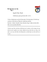 Bai tap Giai tich 1 Nguyen Thuy Thanh