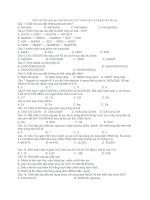 Đề thi thử Hóa 2017 theo cấu trúc của bộ GD