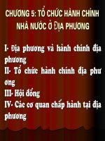 Tổ chức hành chính nhà nước ở địa phương