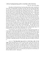 Vận động hành lang tại mỹ và vấn đề đặt ra đối với việt nam 