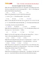 40 câu hỏi trắc nghiệm Vật lý lớp 12: Dao động cơ