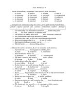 Sach bai tap thi diem Anh 8 TEST YOURSELF 3