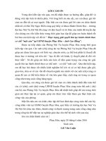 Thực trạng giải quyết thủ tục hành chính theo cơ chế “một cửa” tại UBND huyện Phục Hòa – tỉnh Cao Bằng