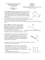 Vat li 10 tuyen quang Đề thi, đáp án (đề xuất) trại hè hùng vương