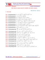 casio bai tap bai 5 + dap an   THỦ THUẬT CASIO GIẢI PTVT NHIỀU căn THỨC cơ bản 