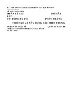 Quản lý chi phí xây lắp tại công ty cổ phần tư vấn thiết kế và xây dựng bắc miền trung 