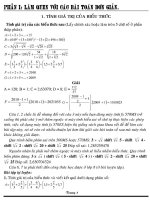 Kinh nghiệm giải toán trên máy tính cầm tay