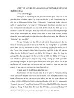 TÀI LIỆU tôn GIÁO   một số vấn đề về ISLAM GIÁO và địa vị NGƯỜI PHỤ nữ TRONG THẾ GIỚI hồi GIÁO