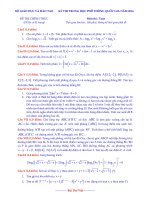 Đáp án đề thi THPT quốc gia 2016 