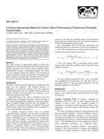 (SPE 89414 MS) A Simple Approximate Method to Predict Inflow Performance of Selectively Perforated  Vertical Wells