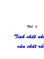 Cơ sở vật lý chất rắn bài 4 