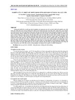 NGHIÊN cứu và THIẾT kế THIẾT bị đo NỒNG độ OZON sử DỤNG TIA cực tím 