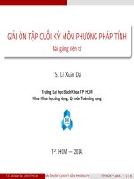 Bài tập phương pháp tính ôn cuối kì