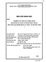 Nghiên cứu đề xuất giải pháp an toàn vệ sinh thực phẩm đối với loại hình dịch vụ thức ăn đường phố 