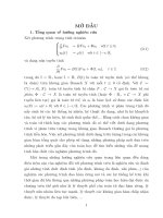 Luận án tiến sĩ một số tính chất của nghiệm phương trình vi phân trong không gian banach (TT)