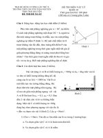 Vat li 10 thai nguyen Đề thi, đáp án (đề xuất) trại hè hùng vương