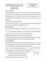 Vat li 10 ha giang Đề thi, đáp án (đề xuất) trại hè hùng vương
