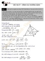 Bài tập ôn luyện tổ hợp xác suất và hình học không gian