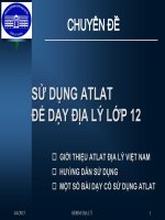 Giáo án điện tử môn địa lý sử dụng alat 